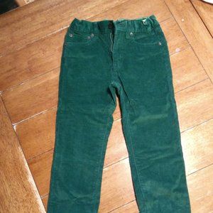J.Crew Boys' corduroy in stretch fit, Prospect Green Sz 8